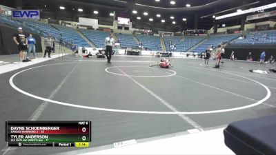 92 lbs Round 3 (10 Team) - Dayne Schoenberger, Kansas Warriors 2 vs Tyler Anderson, 512 Outlaw Wrestling