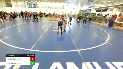 91 lbs Consi Of 4 - Jack Carbone, Doughboys WC vs Trey Coleman, Biddeford