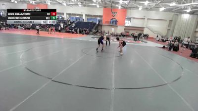 141 lbs Cons. Round 2 - John Schneider, Williams College vs Jude Bellantoni, RIT
