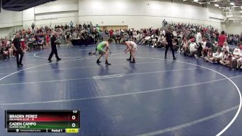 117 lbs Finals (8 Team) - Braden Perez, Oklahoma Elite vs Caden Campo, Illinois Gold
