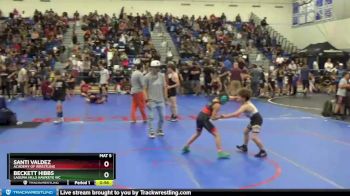 84 lbs Semifinal - Beckett Hibbs, Laguna Hills Hawkeye WC vs Santi Valdez, Academy Of Wrestling