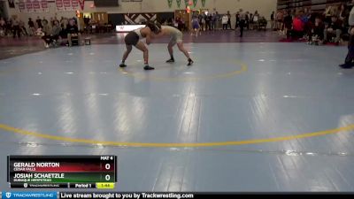 160 lbs Semifinal - Josiah Schaetzle, Dubuque Hempstead vs Gerald Norton, Cedar Falls