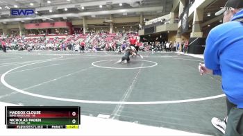 120 lbs Cons. Round 2 - Nicholas Paden, Trailblazer vs Maddox Clouse, Rams Wrestling