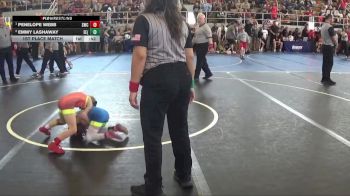 45 lbs 1st Place Match - Penelope Webb, Swanton Wrestling Club vs Emmy Lashaway, Eastwood Eagles (EWO3)