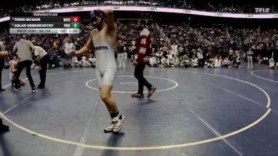 4A 144 lbs Quarterfinal - Tobin Mcnair, Wakefield vs Aslan Demurchiyev, Porter Ridge High School