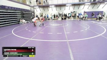 144 lbs Cons. Round 3 - Hayden Payne, PSF vs Derek Sanchez, Lawrence Elite Wrestling Club