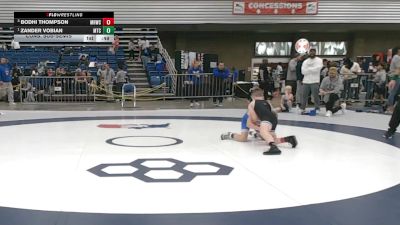 84 lbs Cons. Sub-semis - Bodhi Thompson, Mile High Wrestling Club vs Zander Vobian, Maverick Training Center