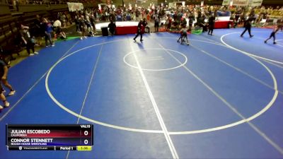 63 lbs Cons. Round 3 - Julian Escobedo, California vs Connor Stennett, Rough House Wrestling