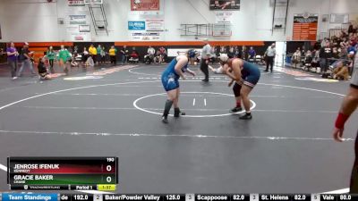 190 lbs Semifinal - Jenrose Ifenuk, Kennedy vs Gracie Baker, Crane