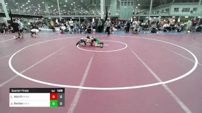 102 lbs Quarterfinal - Logan Worth, Sly Fox Wrestling Club Gray vs Jack Reitter, PA Alliance Blue