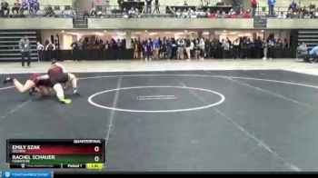 165 lbs Quarterfinal - Emily Szak, Holmen vs Rachel Schauer, Fennimore