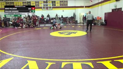 149 lbs Champ. Round 1 - Callum Kremer, Lassen College vs Zeke Fellman, Santa Rosa Junior College