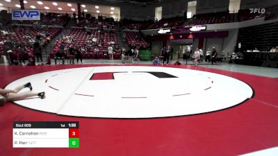 120 lbs Semifinal - Kaidance Carnahan, Poteau High School Girls vs Patience Parr, Tuttle High School Girls