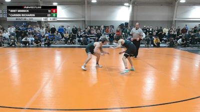 141 lbs Quarterfinal - Carsen Richards, Lake Erie vs Bret Minnick, Tiffin