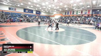 125 lbs Champ. Round 2 - Matthew Au, Wheaton vs Izzy Balsiger, Wisconsin-Eau Claire