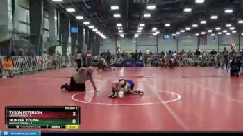 60 lbs Round 2 - Hunter Young, Nauman Green vs Tyson Peterson, Crass Trained