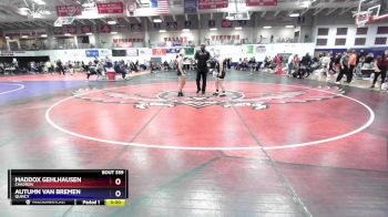 124 lbs Cons. Round 1 - Maddox Gehlhausen, Chadron vs Autumn Van Bremen, Quincy