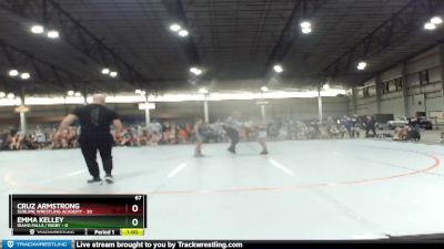 67 lbs Round 1 (3 Team) - Cruz Armstrong, Sublime Wrestling Academy vs Emma Kelley, Idaho Falls / Rigby