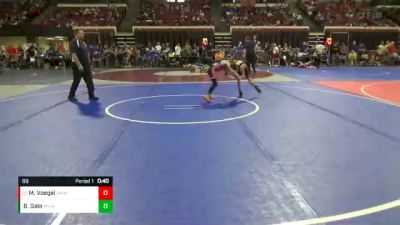 69 lbs Cons. Round 2 - Mason Voegel, North Montana Wrestling Club vs Brock Gale, Marsh Valley Wrestling Club