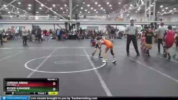 52 lbs Round 2 (4 Team) - Jordan Arenz, Red Hawk vs Ryder Kanaskie, Cimarron