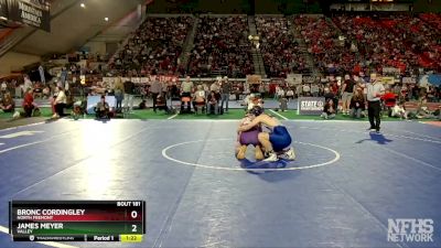 2A 145 lbs Quarterfinal - James Meyer, Valley vs Bronc Cordingley, North Fremont