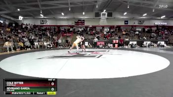 174 lbs Semifinal - Cole Ritter, Maryville vs Sevriano Garza, Ashland