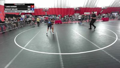 120 lbs 3rd Place Match - Jade Hardee, Spar vs Brinley Miller, Team Nazar Training Center