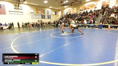 157 lbs Champ. Round 1 - Michael Jimenez, San Gorgonio vs Luis Marrero, San Fernando