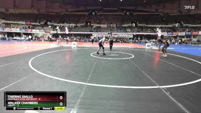 133 lbs Champ Round 1 (16 Team) - Thierno Diallo, Frostburg State University vs Walker Chambers, Liberty