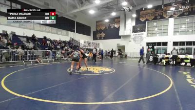 145 lbs Champ. Round 2 - Perla Villegas, San Fernando vs Maria Aguiar, San Pasqual