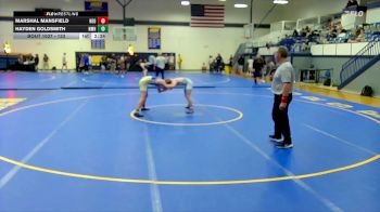 133 lbs Quarterfinal - Marshal Mansfield, Northeast Oklahoma vs Hayden Goldsmith, New Mexico Highlands