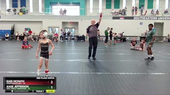 44 lbs 3rd Place Match - Kaid McMath, Team Barracuda vs Kade Jefferson, Full Circle Wrestling