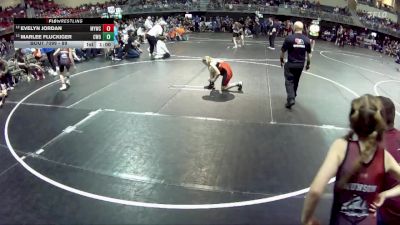89 lbs Cons. Round 1 - Evelyn Jordan, McCook Youth Wrestling Club vs Marlee Fluckiger, CWO