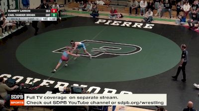 113 lbs Placement Matches (8 Team) - Summyt Larson, Bon Homme/Avon vs CAEL VANDER BROEK, Canton