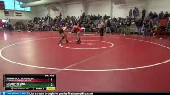 106 lbs Cons. Round 2 - JohnPaul Espinoza, Central Of Grand Junction vs Grady Devins, Battle Mountain