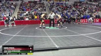 144 lbs Champ. Round 1 - Colt Bollenbacher, South Adams vs Aiden Pesick, Fort Wayne Concordia Lutheran