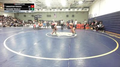 165 lbs Cons. Round 1 - Sebastian Parada, Centennial (Corona) vs Richard Trujillo, Canyon Springs