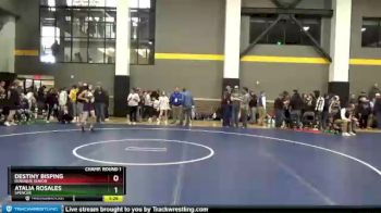 100 lbs Champ. Round 1 - Atalia Rosales, Spencer vs Destiny Bisping, Dubuque Senior