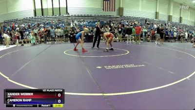 77 lbs 1st Place Match - Xander Webber, OH vs Cameron Ramp, IL