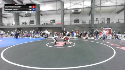 1st Place Match - Valkyrie Shambry, Oregon City High School Wrestling vs Desirae Juarez, Tri Cities Wrestling Club