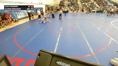 100 lbs Cons. Round 3 - Lilah Steinberg, Reign WC vs Allison Hernandez, Santa Ana Wrestling Club