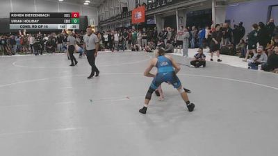 120 lbs Cons. Rd Of 16 - Uriah Holiday, Esperanza HS vs Kohen Dietzenbach, DC Elite