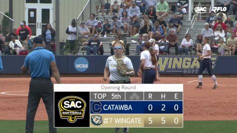 Replay: SAC Softball Champ - Bracket 1 #1 - 2024 Catawba vs Wingate | Apr 26 @ 1 PM