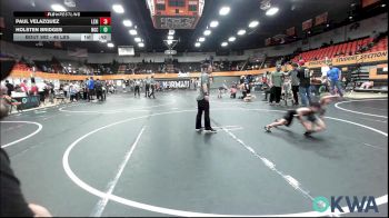 46 lbs 3rd Place - Paul Velazquez, Lexington Wrestling Club vs Holsten Bridges, Norman Grappling Club