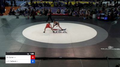 113 lbs Cons 32 #2 - Brandon Cynar, VA vs Tanner Telford, UT