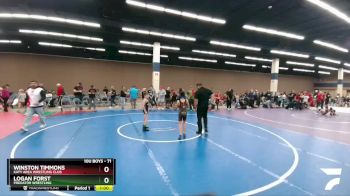 71 lbs Round 4 - Logan Forst, Predator Wrestling vs Winston Timmons, Katy Area Wrestling Club