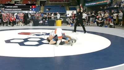 126 lbs Champ. Rd Of 128 - Kipton Lewis, Iowa vs Connor Bagdonas, Ohio