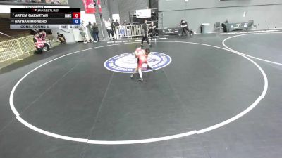 63 lbs Cons. Round 5 - Artem Gazaryan, LAWC vs Nathan Moreno