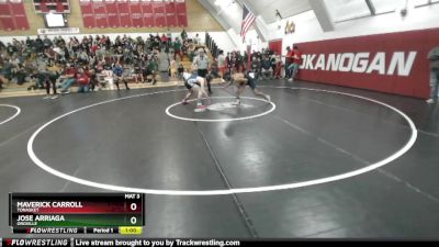 126 2B 3rd Place Match - Jose Arriaga, Oroville vs Maverick Carroll, Tonasket