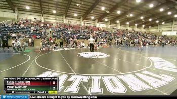 72 lbs Cons. Round 3 - Zeke Sanchez, Sanderson Wrestling Academy vs Ford Thornton, Wasatch Wrestling Club